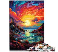 1000 Piece Jigsaw Puzzles for Adults Jigsaw Achill Island colorful Challenging Difficult Puzzle 26x38cm Suitable for desktop decoration