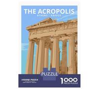 1000 Piece Jigsaw Puzzles for Adults Jigsaw Acropolis Athens Greece Puzzles for Adults Toy Wall Decor Perfect Decoration Challenging Game Gifts 52x38cm/1000pcs