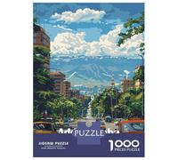 1000 Piece Jigsaw Puzzles for Adults Jigsaw Addis Ababa, Ethiopia Cityscape Jigsaw Puzzle Toy Wall Decor But Fun And Humorous Fun at Home Activities, 38x26cm/1000pcs
