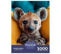 1000 Piece Jigsaw Puzzles for Adults Jigsaw Adorable Hyena Cub Portrait Puzzle for Adults Anti-Stress Toys For Family Fun Fun Activities at Home 70x50cm/1000pcs