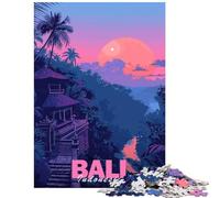 1000 Piece Jigsaw Puzzles for Adults Jigsaw Aesthetic Poster Bali Help The Brain Exercise For Family Fun Educational Toy for And 14 Years And over (50x75cm)