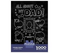 1000 Piece Jigsaw Puzzles for Adults Jigsaw All About My Dad Jigsaw for Adults Relax Games Improve Memory Challenging Game Gifts 70x50cm/1000pcs