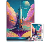 1000 Piece Jigsaw Puzzles for Adults Jigsaw Amazing Rocket The Sea Toy Intellectual Game But Fun And Humorous Birthday Gift Size 38x26cm
