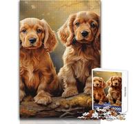 1000 Piece Jigsaw Puzzles for Adults Jigsaw American Cocker Spaniel Toy Intellectual Game But Fun And Humorous Birthday Gift Size 38x52cm