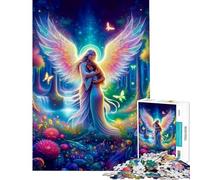 1000 Piece Jigsaw Puzzles for Adults Jigsaw Angel Hug Adult Jigsaw Relaxing Games Staycation Kill Time Fun at Home Activities, (Size 75x50cm)