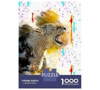 1000 Piece Jigsaw Puzzles for Adults Jigsaw Angry Lioness Jigsaws for Adults Toy Wall Decor Staycation Kill Time Unique Birthday And Xmas Gifts 70x50cm/1000pcs