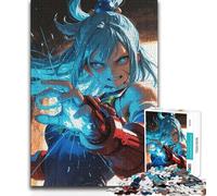 1000 Piece Jigsaw Puzzles for Adults Jigsaw Anime Girl with Energy Power Wall Decoration Birthday Gifts Suitable for Ages 14 And Up (size 50x75cm)