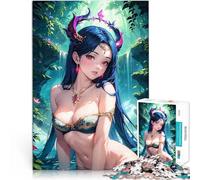 1000 Piece Jigsaw Puzzles for Adults Jigsaw Anime Tropical Girl Educational Games Fun at Home Activities, Birthday Present,Travel Gifts, 50x70cm