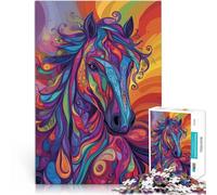 1000 Piece Jigsaw Puzzles for Adults Jigsaw artistic avatar horse Spielspielzeug Heimdekoration Spielzeug52x38cm