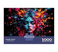 1000 Piece Jigsaw Puzzles for Adults Jigsaw As My Mind Explodes Puzzles for Adults Brain Teaser Game Enhance Memory Fun Activities at Home 38x26cm/1000pcs