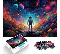 1000 Piece Jigsaw Puzzles for Adults Jigsaw Astronaut standing on galaxy Educational Puzzle Family Game 26x38cm Gift For Birthdays
