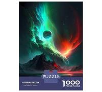 1000 Piece Jigsaw Puzzles for Adults Jigsaw Aurora Icy Reflections Puzzles for Adults Brain Teaser Game Enhance Memory Fun Activities at Home 70x50cm/1000pcs