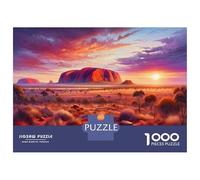 1000 Piece Jigsaw Puzzles for Adults Jigsaw Australia Outback Sunset Puzzle for Adults Hands-on Game Analysis And Logic Challenging Game Gifts 52x38cm/1000pcs