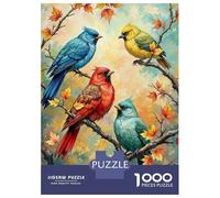 1000 Piece Jigsaw Puzzles for Adults Jigsaw Autumn Birds Nature Scene Jigsaws for Adults Relaxing Games Analysis And Logic Fun at Home Activities, 70x50cm/1000pcs
