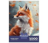1000 Piece Jigsaw Puzzles for Adults Jigsaw Autumn Fox Beauty-1 Adult Jigsaw Puzzle Hands-on Game Perfect Decoration Challenging Game Gifts 70x50cm/1000pcs