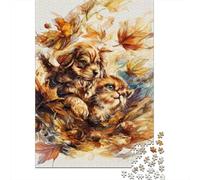 1000 Piece Jigsaw Puzzles for Adults Jigsaw Autumn Pet Portrait Jigsaw for Adults Relax Games Improve Memory Challenging Game Gifts 38x26cm/1000pcs