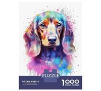 1000 Piece Jigsaw Puzzles for Adults Jigsaw Baby Dachshund Puppy Dog Jigsaws for Adults Toy Wall Decor Staycation Kill Time Unique Birthday And Xmas Gifts 70x50cm/1000pcs
