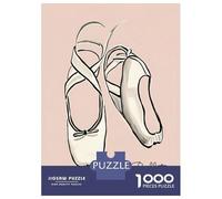 1000 Piece Jigsaw Puzzles for Adults Jigsaw Ballet Shoes Illustration Teenager Puzzles Relaxing Games Hand Speed Race Christmas Birthday Gifts 38x26cm/1000pcs
