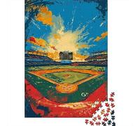1000 Piece Jigsaw Puzzles for Adults Jigsaw Baseball Stadium Art Print-8 Jigsaw for Adults Relax Games Improve Memory Challenging Game Gifts 70x50cm/1000pcs