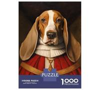 1000 Piece Jigsaw Puzzles for Adults Jigsaw Basset Hound The Pope Puzzles for Adults Toy Wall Decor Perfect Decoration Challenging Game Gifts 52x38cm/1000pcs