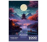 1000 Piece Jigsaw Puzzles for Adults Jigsaw Beautiful Night The Lake Puzzle for Adults Anti-Stress Toys For Family Fun Fun Activities at Home 70x50cm/1000pcs