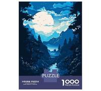 1000 Piece Jigsaw Puzzles for Adults Jigsaw Beautiful Night View Puzzles for Adults Relax Games Birthday Present Christmas Birthday Gifts 52x38cm/1000pcs