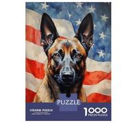 1000 Piece Jigsaw Puzzles for Adults Jigsaw Belgian Malinois Jigsaws for Adults Toy Wall Decor Staycation Kill Time Unique Birthday And Xmas Gifts 70x50cm/1000pcs
