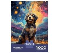 1000 Piece Jigsaw Puzzles for Adults Jigsaw Bernedoodle Night Sky Adult Jigsaw Puzzle Toy Wall Decor A Work of Art Fun Activities at Home 38x26cm/1000pcs