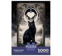 1000 Piece Jigsaw Puzzles for Adults Jigsaw Black Cat Tarot Card The H Puzzles for Adults Anti-Stress Toys But Fun And Humorous Challenging Game Gifts 70x50cm/1000pcs