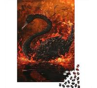 1000 Piece Jigsaw Puzzles for Adults Jigsaw Black Swan Art Print-10 Jigsaw for Adults Relax Games Improve Memory Challenging Game Gifts 70x50cm/1000pcs