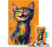 1000 Piece Jigsaw Puzzles for Adults Jigsaw Blissful Cat Whiskers learning educational Home Decoration Toys 26x38cm