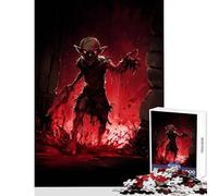 1000 Piece Jigsaw Puzzles for Adults Jigsaw Bloody Goblin with Knife Puzzles for Teenagers Hand Speed Race for Birthday, Chrismas Christmas Birthday Gifts (50x75cm)