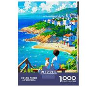 1000 Piece Jigsaw Puzzles for Adults Jigsaw Boy And Cats Adult Jigsaw Puzzle Toy Wall Decor A Work of Art Fun Activities at Home 52x38cm/1000pcs