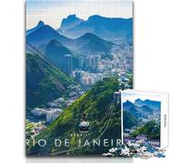 1000 Piece Jigsaw Puzzles for Adults Jigsaw Brazil Rio De Janeiro Challenging Game Toys Pattern Assembly Gift Birthday Size 50x75cm