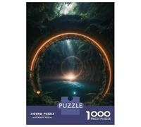 1000 Piece Jigsaw Puzzles for Adults Jigsaw Bridge to Another World Puzzles for Adults Brain Teaser Game Enhance Memory Fun Activities at Home 52x38cm/1000pcs