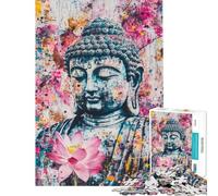 1000 Piece Jigsaw Puzzles for Adults Jigsaw Buddha's Serenity with Lotus 1000 Piece Jigsaw Hands-on Game Great Gifts for Games Wall Art (Size 50x75cm)