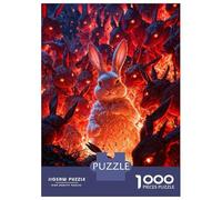 1000 Piece Jigsaw Puzzles for Adults Jigsaw Bunny Apocalypse Puzzles for Adults Brain Teaser Game Enhance Memory Fun Activities at Home 38x26cm/1000pcs