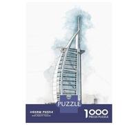 1000 Piece Jigsaw Puzzles for Adults Jigsaw Burj Al Arab Adult Jigsaw Puzzle Toy Wall Decor A Work of Art Fun Activities at Home 38x26cm/1000pcs