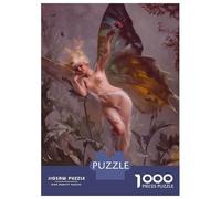 1000 Piece Jigsaw Puzzles for Adults Jigsaw Butterfly Fairy Lady Teenager Puzzles Relaxing Games Hand Speed Race Christmas Birthday Gifts 38x26cm/1000pcs