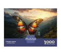 1000 Piece Jigsaw Puzzles for Adults Jigsaw Butterfly Wall Mural Art Puzzle for Adults Hands-on Game Analysis And Logic Challenging Game Gifts 38x26cm/1000pcs