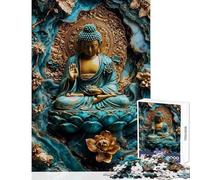 1000 Piece Jigsaw Puzzles for Adults Jigsaw Calm Buddha Zen Kintsugi Educational Games Home Art Decor DIY Toys Help The Brain Exercise (50X75cm)