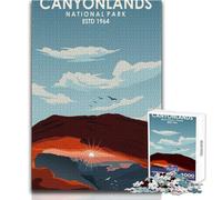 1000 Piece Jigsaw Puzzles for Adults Jigsaw Canyon Lands National Park Impossible Game Presents for Women Anti-Stress Toys Size 38x52cm