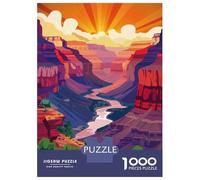 1000 Piece Jigsaw Puzzles for Adults Jigsaw Canyon Sunrise Puzzles for Adults Relax Games Birthday Present Christmas Birthday Gifts 52x38cm/1000pcs