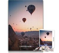 1000 Piece Jigsaw Puzzles for Adults Jigsaw Cappadocia Impossible Game Presents for Women Anti-Stress Toys Size 50x75cm
