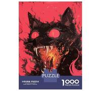 1000 Piece Jigsaw Puzzles for Adults Jigsaw Cat On Fire Jigsaws for Adults Toy Wall Decor Staycation Kill Time Unique Birthday And Xmas Gifts 38x26cm/1000pcs