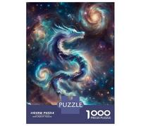 1000 Piece Jigsaw Puzzles for Adults Jigsaw Celestial Stardust Dragon Jigsaws for Adults Toy Wall Decor Staycation Kill Time Unique Birthday And Xmas Gifts 52x38cm/1000pcs