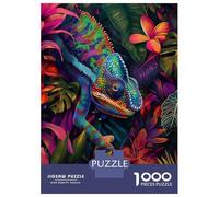 1000 Piece Jigsaw Puzzles for Adults Jigsaw Chameleons Tropical Hide Adult Jigsaw Puzzle Toy Wall Decor A Work of Art Fun Activities at Home 70x50cm/1000pcs