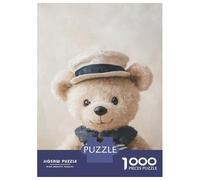 1000 Piece Jigsaw Puzzles for Adults Jigsaw Charming Teddy Bear Adult Jigsaw Puzzle Hands-on Game Perfect Decoration Challenging Game Gifts 52x38cm/1000pcs