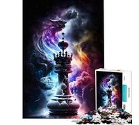 1000 Piece Jigsaw Puzzles for Adults Jigsaw Chess Tower in Space Toys Educational Games Practical Game Analysis And Logic Funny Gifts (Size 38x26cm)