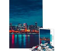 1000 Piece Jigsaw Puzzles for Adults Jigsaw Chicago Illinois Hands-on Game Learning Educational Toys Birthday Gifts for The Whole Family (Size 75x50cm)